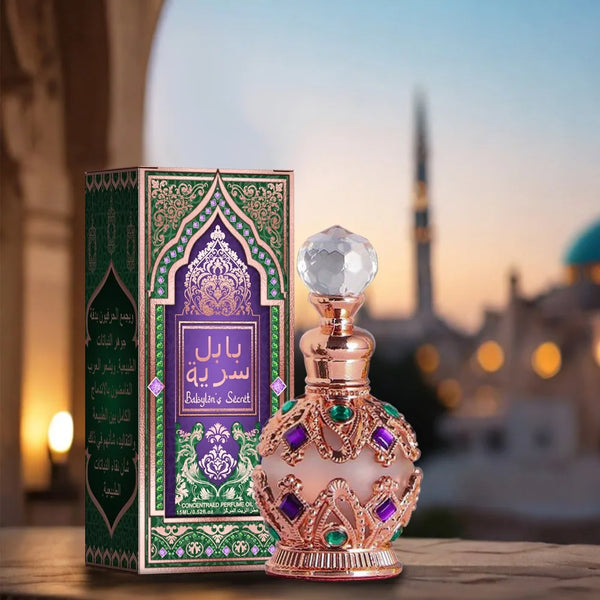 Profumo da donna arabo mediorientale - Olio profumato , design lussuoso, fragranza premium.