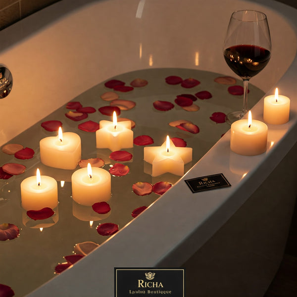 Candeline "Luce d'Amore Galleggiante". Set da 6 pezzi